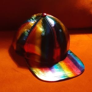 Holographic Rainbow adjustable Hat